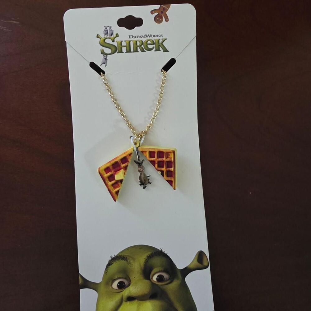 Shrek Donkey waffle Locket necklace